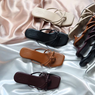 YOURSHOES Z20 (เท้าอวบ +1ไซส์*) / รองเท้าส้นสูง 1นิ้ว รองเท้าผู้หญิง รองเท้าสวมหนังนิ่ม