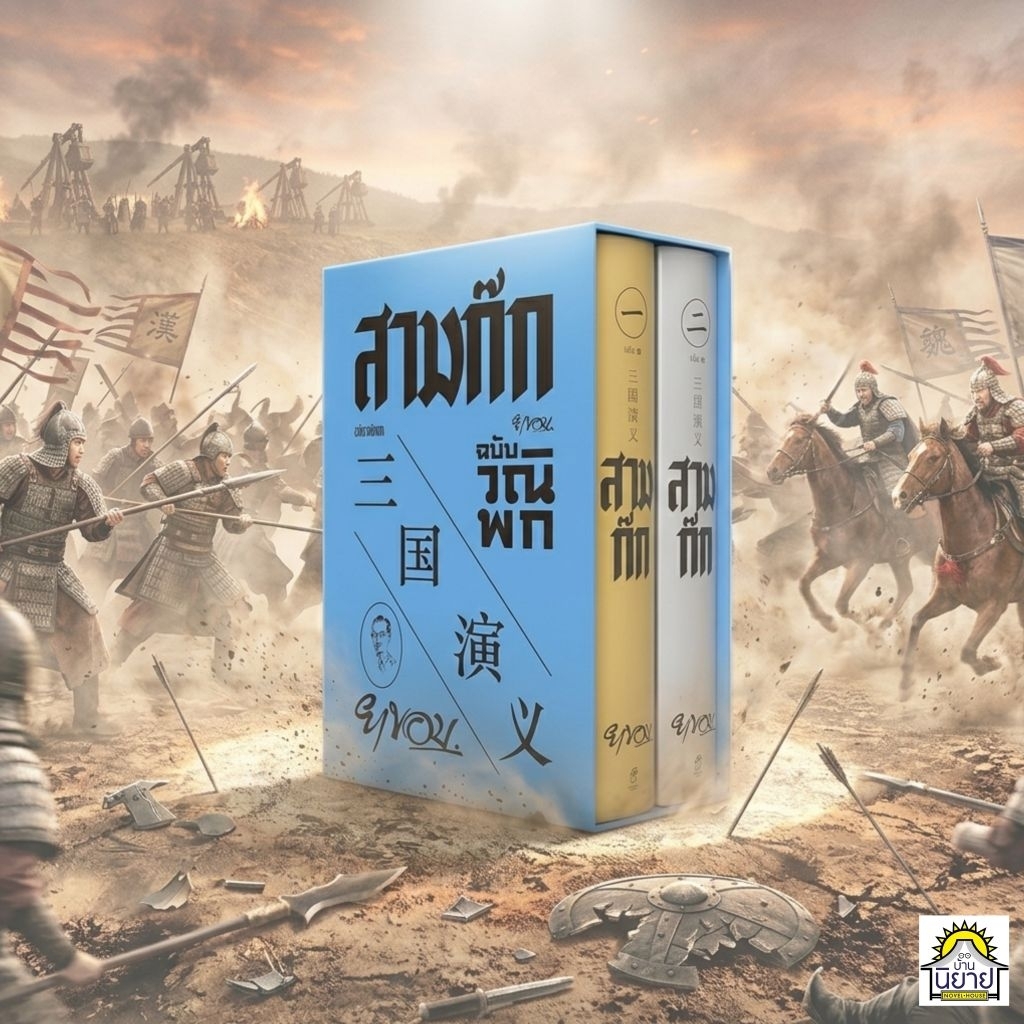 หนังสือ สามก๊ก ฉบับวณิพก (ปกแข็ง BOX SET เล่ม 1-2 จบ) เขียนโดย ยาขอบ (มือหนึ่งพร้อมส่ง)