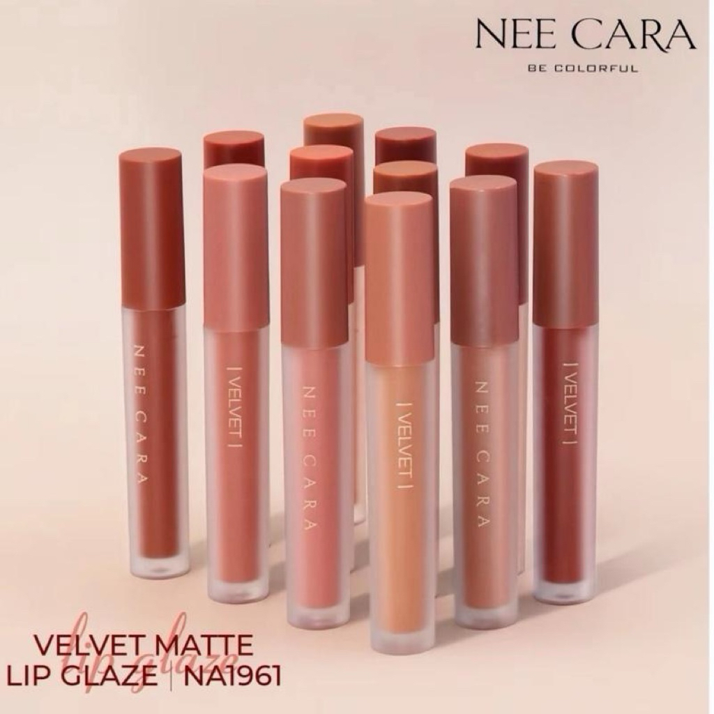 ลิปกลอสเนื้อแมทท์ NEE CARA VELVET MATTE LIP GLAZE #NA1961