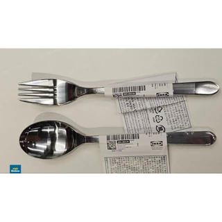 IKEA FÖRNUFT เฟอร์นุฟท์ ช้อน ส้อม สเตนเลส อิเกีย 19 ซม.