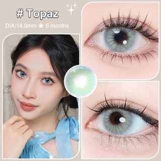 Magister & Realcon คอนแทคเลนส์ ซีรีส์ควีน Topaz 14.0 มม. ใส่สบายตลอดวัน คอนแทคเลนส์สายตา