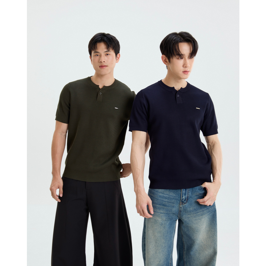 REEVE HOME KNIT เสื้อ Knit แขนสั้นดีไซน์มินิมอล