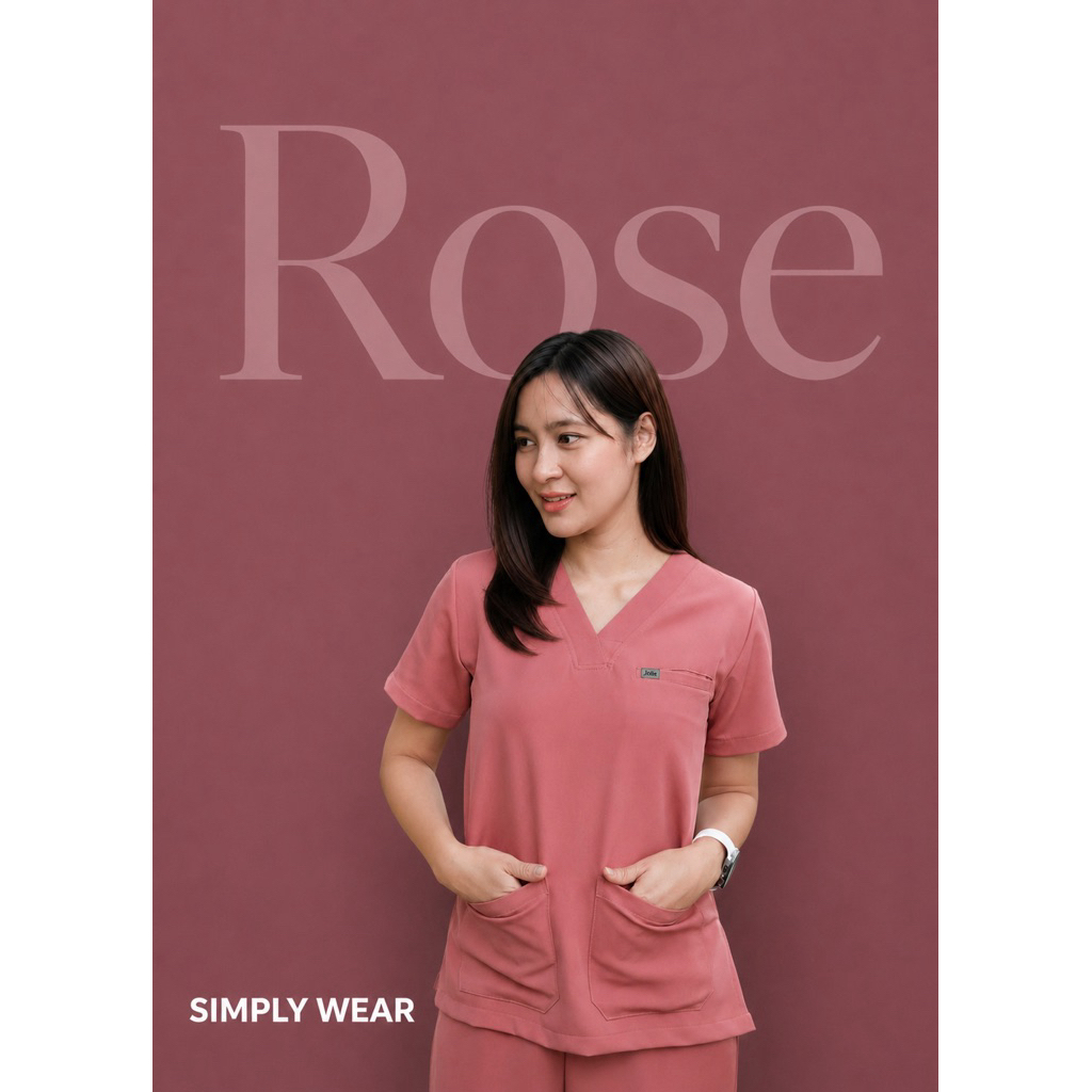 ชุดสครับ Jolie Scrub Collection : Simply wear Color : Rose