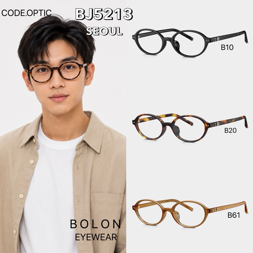 🚚ของแท้/ส่งเร็ว💨 BOLON BJ5213 B20 B61 B10 Seoul กรอบแว่นสายตาโบลอน แว่นญาญ่า  Official Authorized De