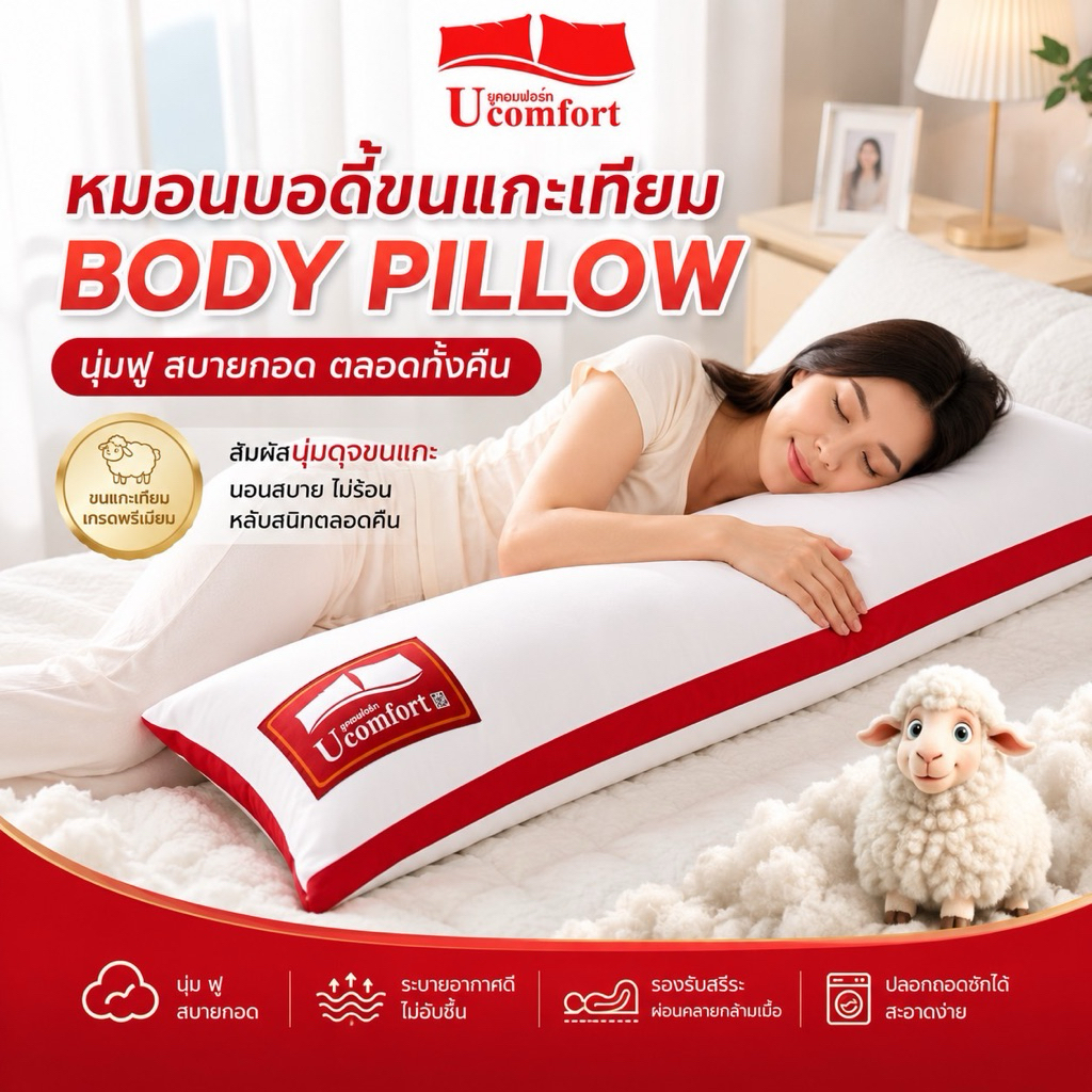Ucomfort Body PumPui Pillow หมอนบอดี้