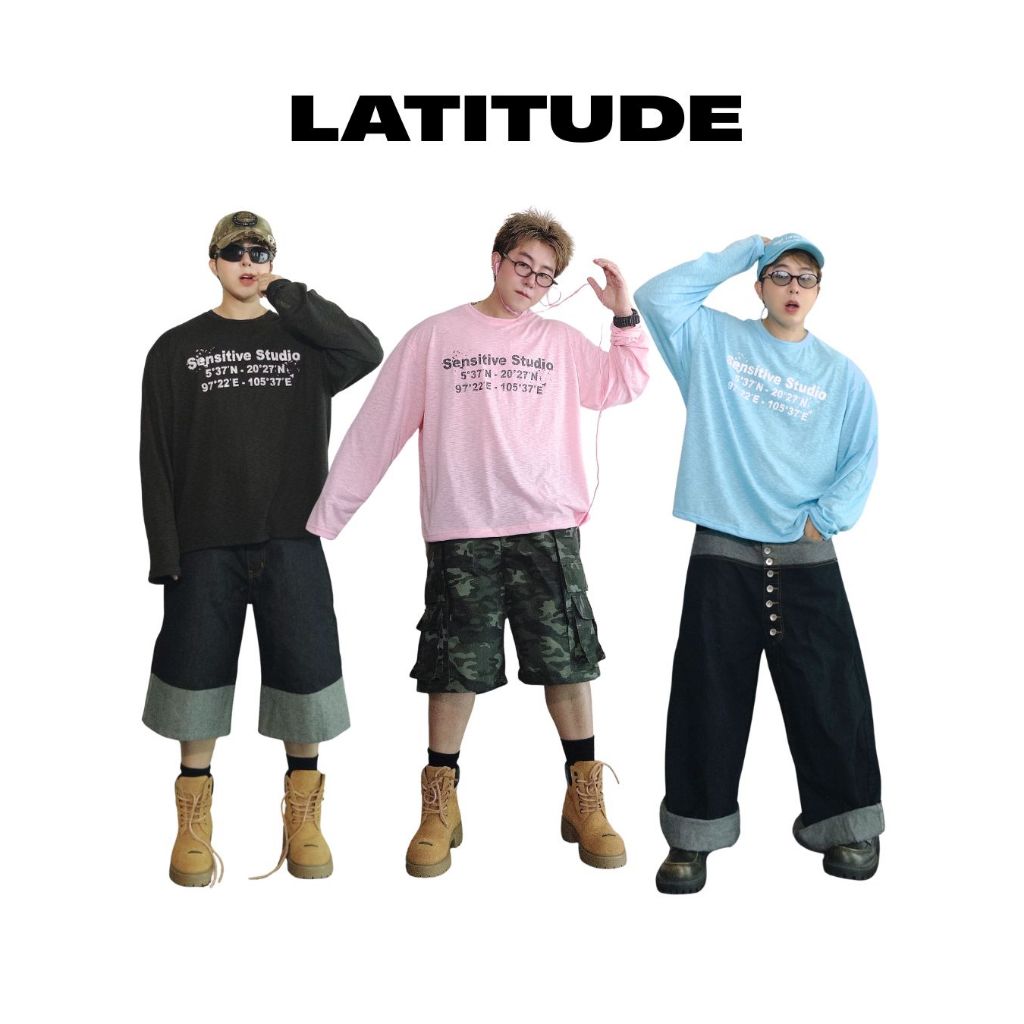QCLOTH : LATITUDE COLOR OVERSIZE (ส่งในวัน)