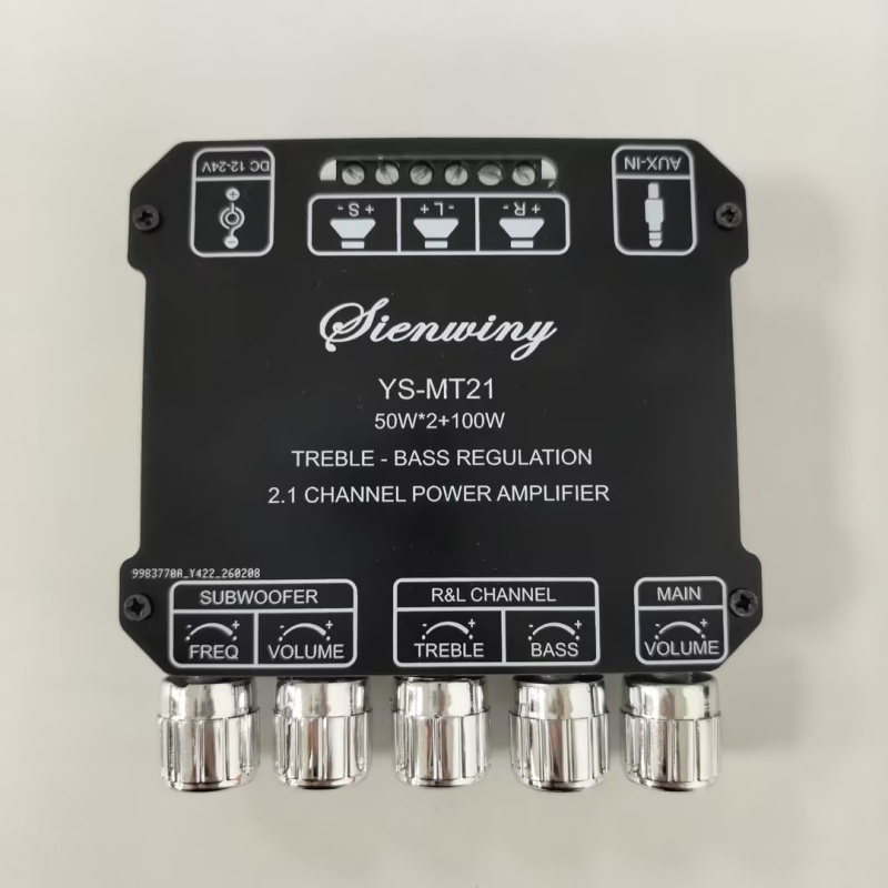 SIENWINY เครื่องขยายเสียงไมโคร MT21แอมป์ tb21 บลูทูธ5.0โมดูลเครื่องขยายเสียง50W * 2 100W พลังงานสูง2.1 zk tb21