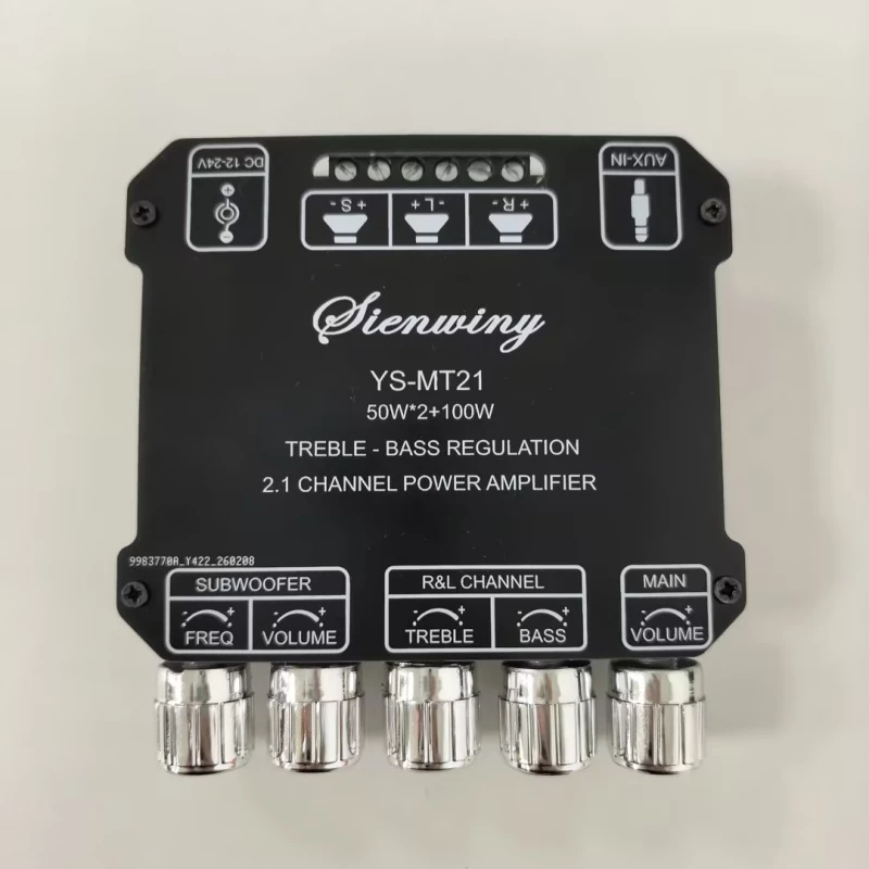 SIENWINY เครื่องขยายเสียงไมโคร MT21แอมป์ บลูทูธ5.0โมดูลเครื่องขยายเสียง50W * 2 100W พลังงานสูง2.1 zk tb21