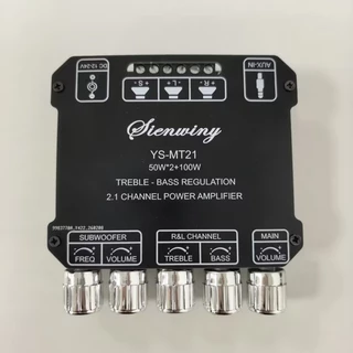 SIENWINY เครื่องขยายเสียงไมโคร MT21แอมป์ บลูทูธ5.0โมดูลเครื่องขยายเสียง50W * 2 100W พลังงานสูง2.1 zk tb21