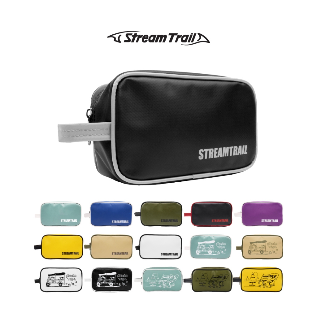 Stream Trail-SD Square Pouch toiletry pouch กระเป๋าใส่อุปกรณ์อาบน้ำ