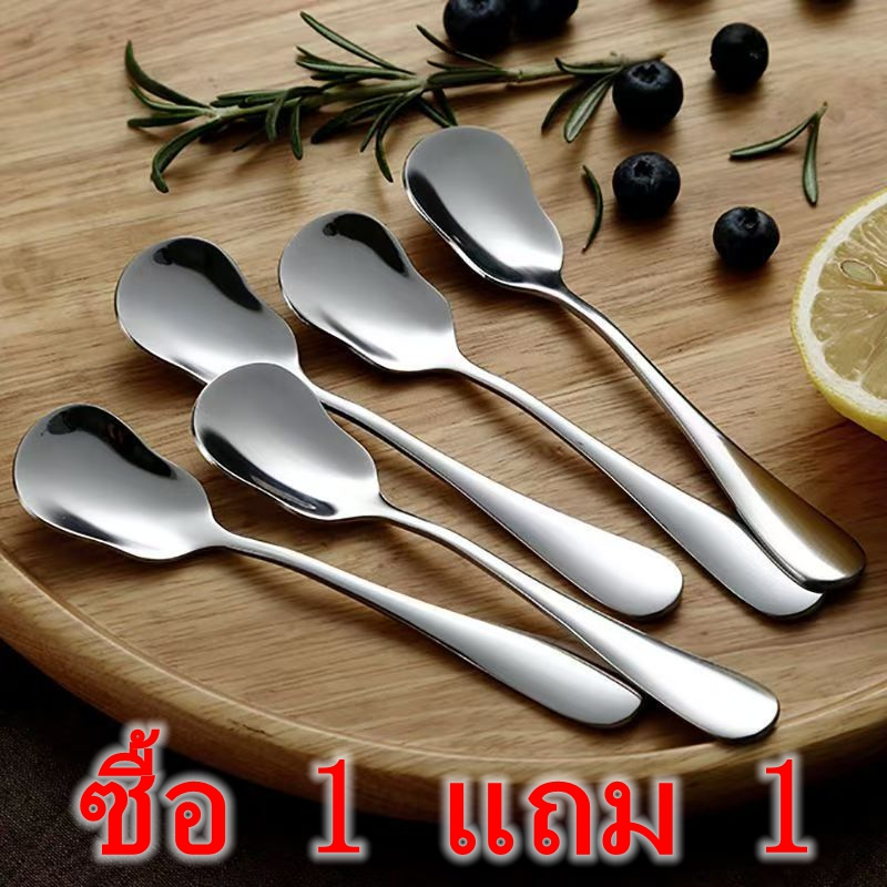 ช้อนสแตนเลสสำหรับของหวาน ช้อนไอศกรีม ช้อนโยเกิร์ต ช้อนน่ารักสำหรับเด็ก ช้อนพุดดิ้งและน้ำเชื่อม