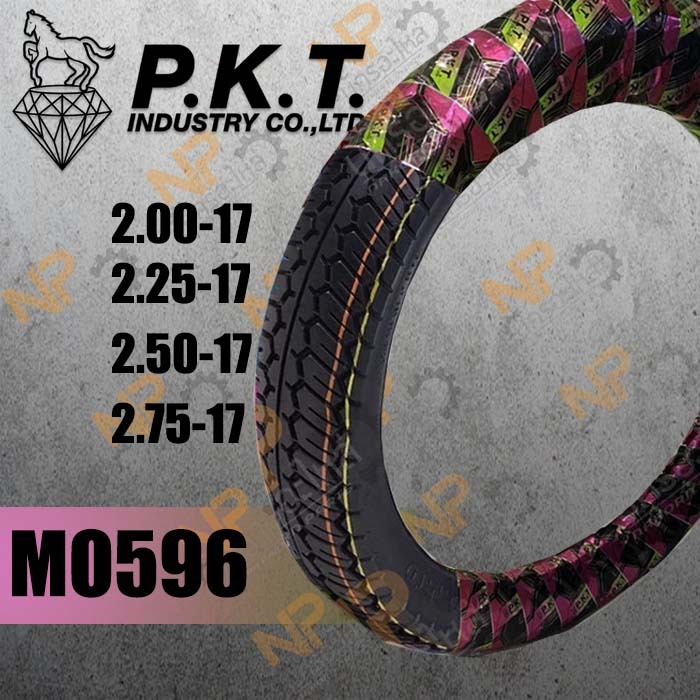 ยางนอก PKT ขอบ17 (แบบใช้ยางใน) ลาย MO596, MO602