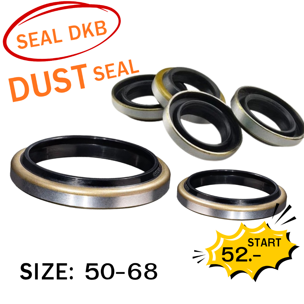 ซีลกันฝุ่นขอบเหล็ก DKB (DUST SEAL) Size : 40x50x7/10 40x52x7/10 40x55x7/10 40x62x8/11 45x55x7/10 45x