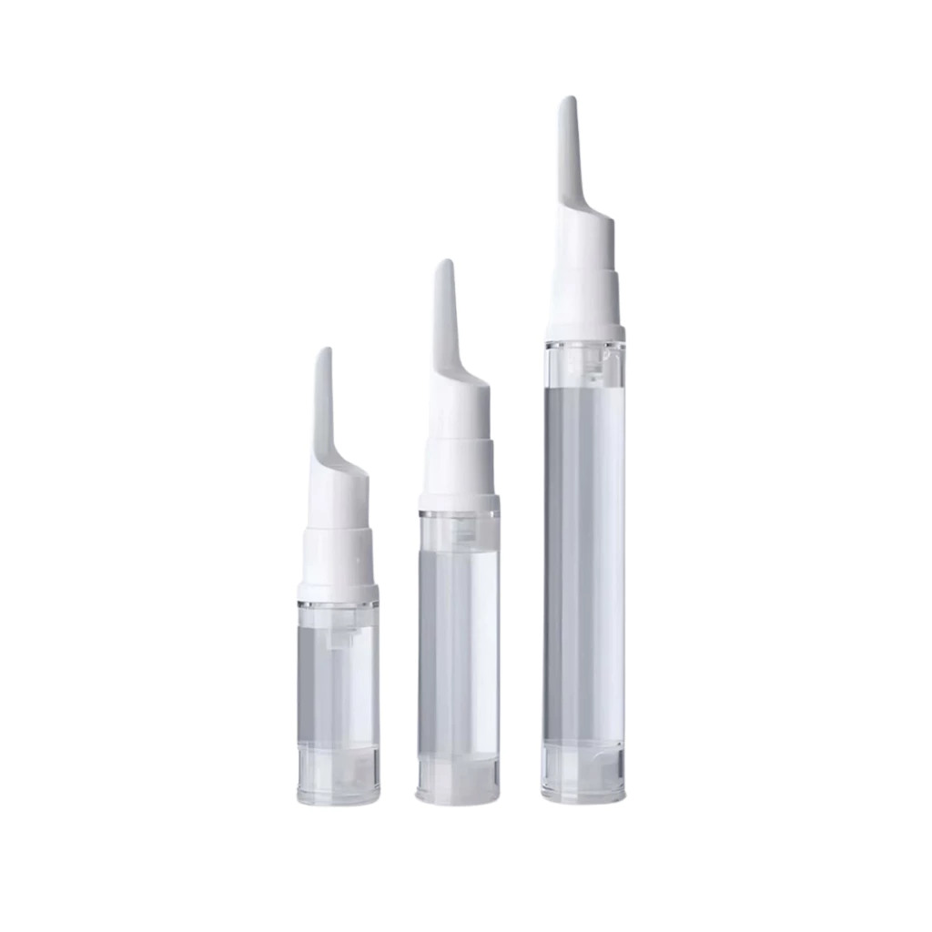 PACPAC ขวดสูญญากาศใส 5ml 10ml 15ml ขวดปั๊มเซรั่ม ครีม เครื่องสำอางพกพา PG15