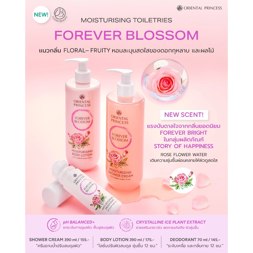 ใหม่ ! Oriental Princess โรลออน Anti-Perspirant Deodorant 70 ml thumbnail 3