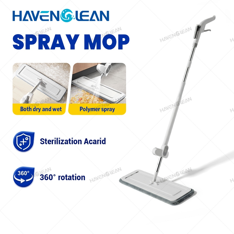 HavenCleanไม้ถูพื้นแบบสเปรย์ ไม้ถูพื้นพ่นน้ำ ไม้ม๊อบ หมุนได้360องศา หัวฉีดน้ำแบบสเปรย์ สะอาดง่าย