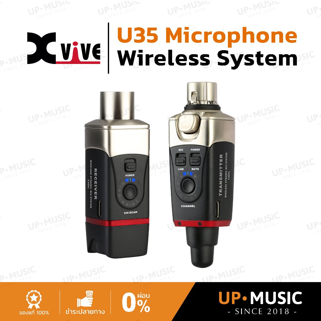 ไวเลสไมโครโฟน Xvive U35 Microphone Wireless System | อุปกรณ์เสริมไมโครโฟน