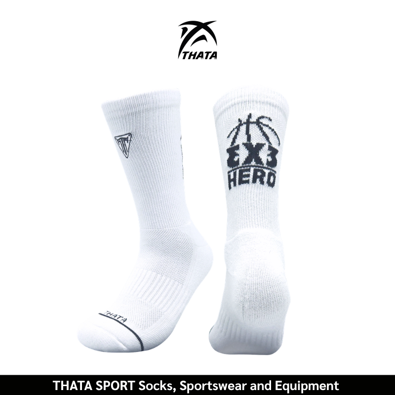 THATA Life Style Socks ถุงเท้าบาสเกตบอล รุ่น HERO 3x3 Street Basketball