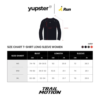 yupster Women's Trail Motion Running Long Sleeves เสื้อวิ่งของผู้หญิง แขนยาว รุ่นเทรลโมชั่น