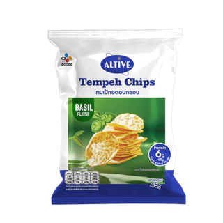 [ 5ซอง 119 บาทเท่านั้น ] เทมเป้ มันฝรั่งอบกรอบ Altive Temphe Basil รสโหระพา 5 ซอง 119 บาท ขนาด 45กรัม