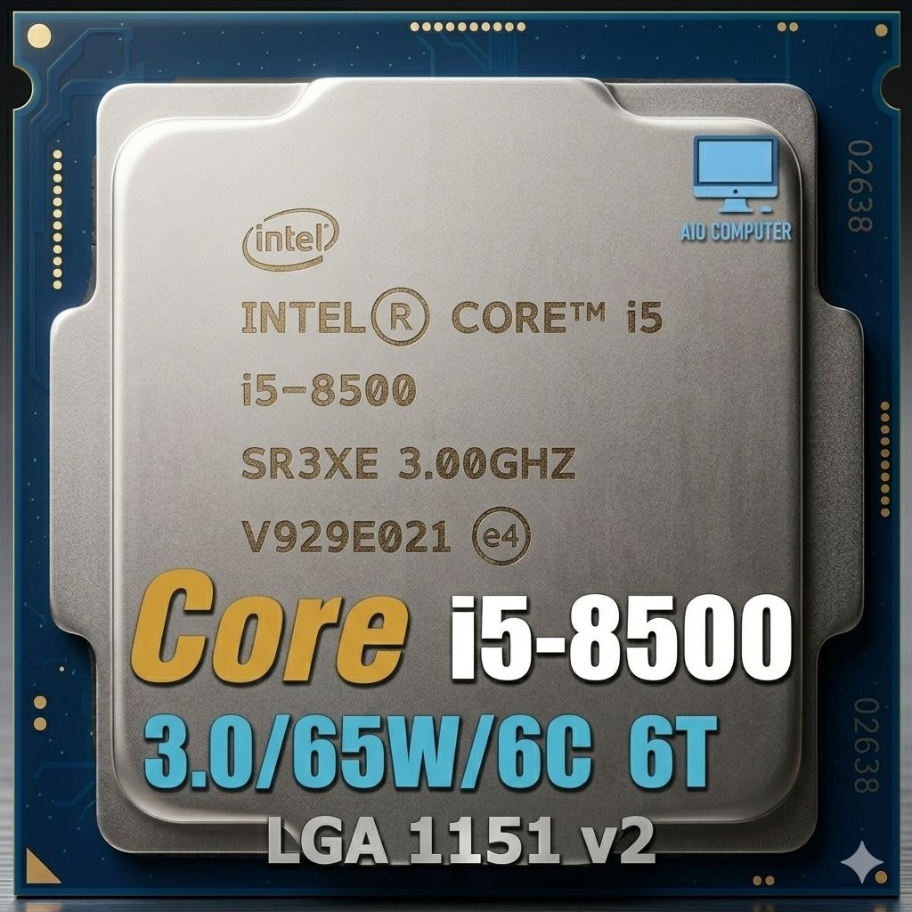 CPU Intel i5-8500 6-Cores/6-Threads