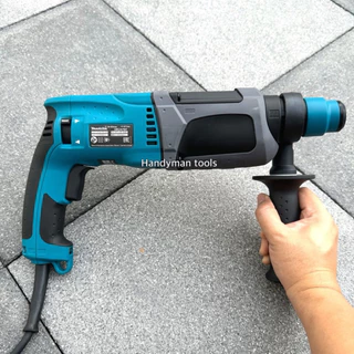 Makita สว่าน สว่านโรตารี่ 2-24 รุ่น HR2470F กำลัง 1500W รุ่น 3 ระบบ มีหัวเปลี่ยนจับดอก ดอกสกัด 2 ดอก สว่าน 3 ดอก