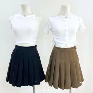 LITTLE KOREA - รุ่น Wool Color มีกระเป๋า ยาว 16”-17” เอว 24” ถึง 35” กระโปรงเทนนิสไหมพรม มีซับใน