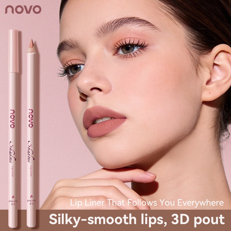 9042 (ใหม่/แท้) NOVO LIP LINER ดินสอเขียนขอบปาก ลิปไลเนอร์ เนื้อแมตต์นุ่ม เขียนง่าย ติดทนนานตลอดวัน