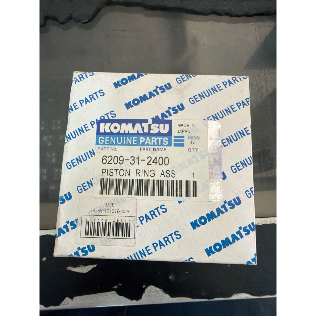Piston Ring 6209-31-2401 แหวนลูกสูบ PC200-6,S6D95L แท้ 6209-31-2400)