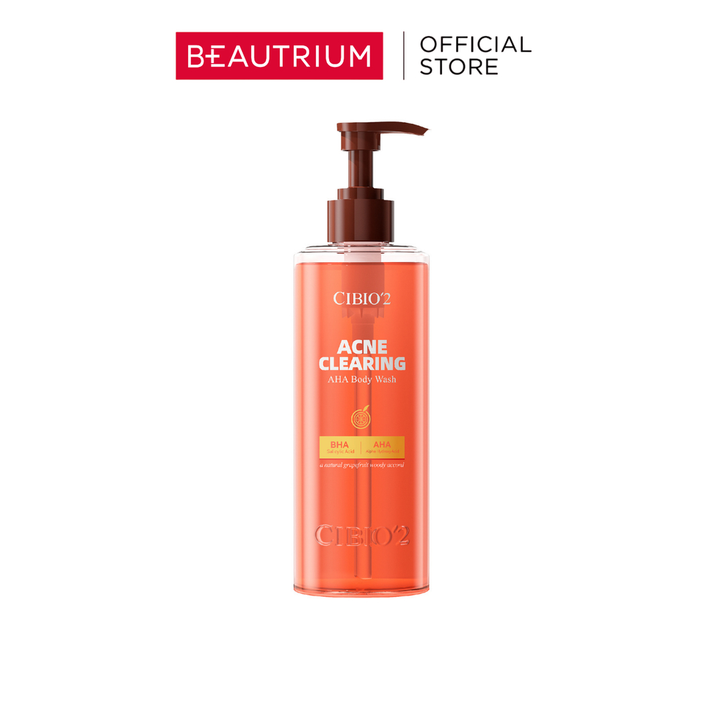 CIBIO'2 Acne Clearing AHA Body Wash Summer Grapefrult ผลิตภัณฑ์ทำความสะอาดผิวกาย 420ml