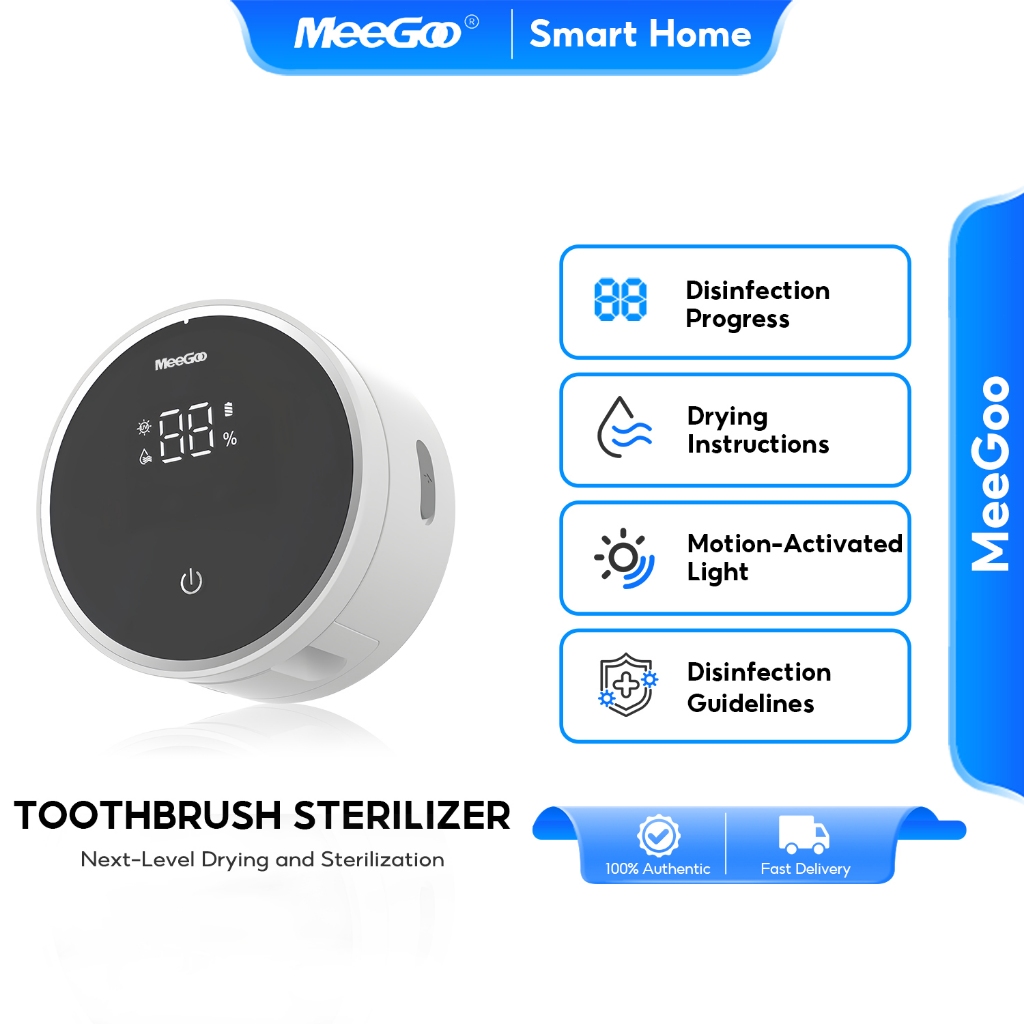 MeeGoo Smart Toothbrush Holder แปรงสีฟันแห้ง กล่องเก็บแปรงสีฟัน ที่ใส่แปรงสีฟัน Toothbrush sterilisation