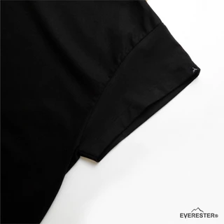 EVERESTER เสื้อยืด คอฟิต - แขนปีกนก วินเทจ Doberman Heavy Cotton เสื้อผู้ชาย Oversize สีดำ Wing