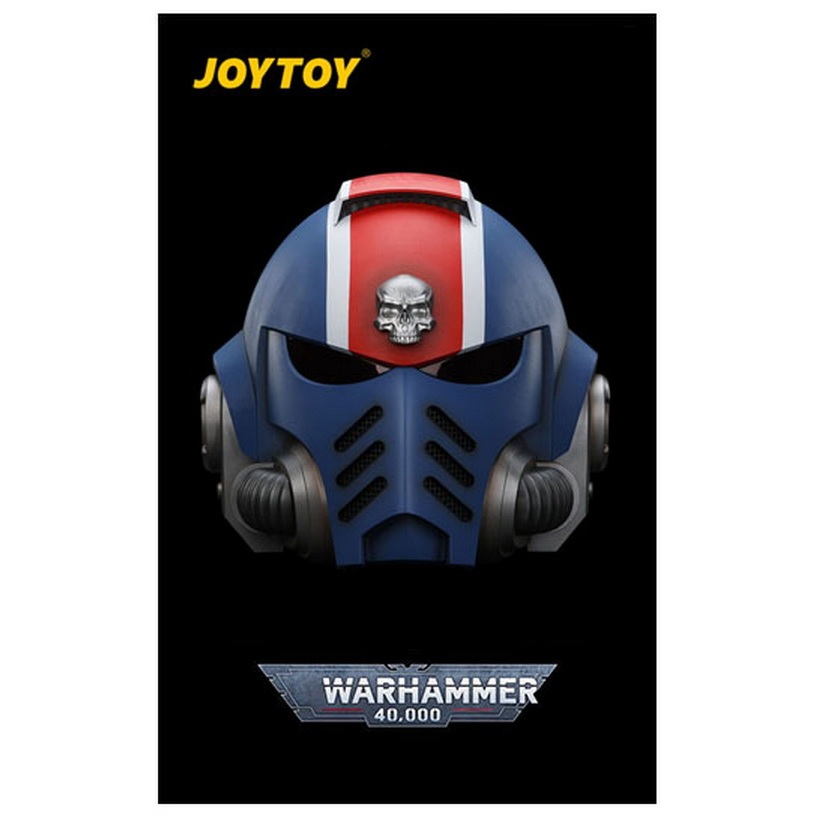 หมวก Warhammer 40K JOYTOY Ultramarines Lieutenant Titus MKX Helmet