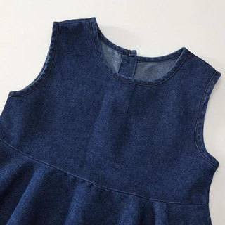 Hania kids พร้อมส่ง ชุดเซ็ตยีนส์เด็กผู้หญิงทรงระบาย + กางเกงขาบาน - K5125705