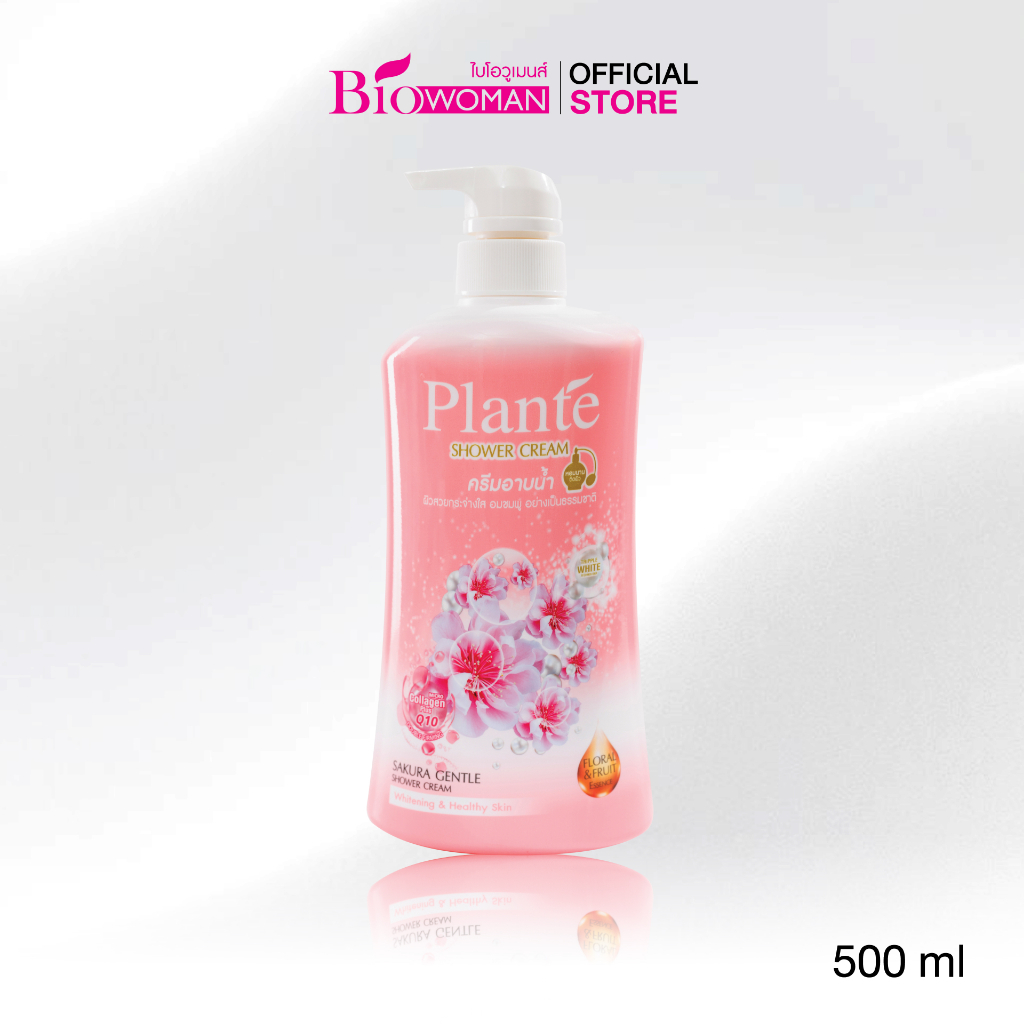 ครีมอาบน้ำ แพลนเต้ ซากุระ เจนเทิล ชาวเวอร์ครีม 500 มล.