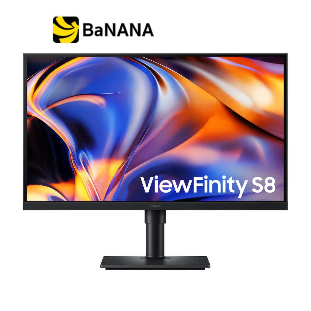 จอมอนิเตอร์ SAMSUNG ViewFinity S8 LS27H802EFAXXT (IPS 5K 60Hz USB-C 90W) by Banana IT
