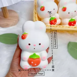 ของเล่นกระต่ายนุ่มนิ่มน่ารัก น่ากอด คืนตัวช้า บีบเล่นได้ และเป็นของขวัญสุดน่ารัก