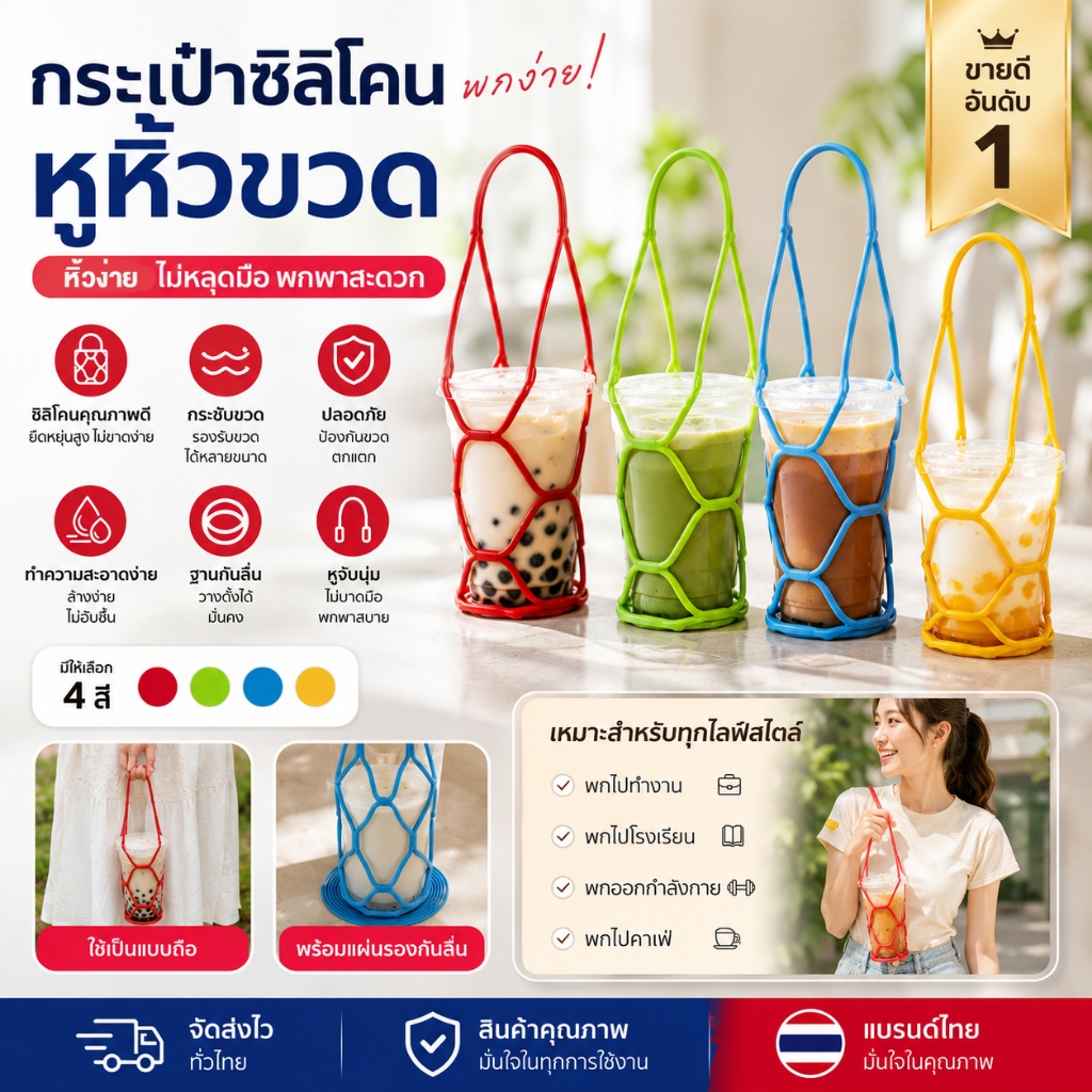 ล้างทําความสะอาดได้ซิลิโคนขวดไวน์ถุงเก็บนํามาใช้ใหม่ขวดน้ําถุงสิริถ้วยเสื่อขวดไวน์ตาข่ายตะกร้าสําหรับปิกนิกจัด