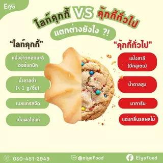 Eiyo เอโยะ ไลท์คุกกี้ คุ้กกี้ผลไม้เพื่อสุขภาพ Gluten Free 28 กรัม ขนมสำหรับ เด็ก ผู้สูงอายุ ผู้ป่วย ไต เบาหวาน ทานได้