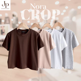 ส่งทันที!🛵 เสื้อครอปคอกลม Baby Tee สไตล์มินิมอล สาวพลัสไซส์ ผ้ายูนิโคล อก36-46นิ้ว #590