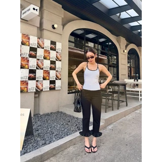 colourblocmatter - Zuri Pants กางเกง 5 ส่วน ชายระบาย มี 2 สี