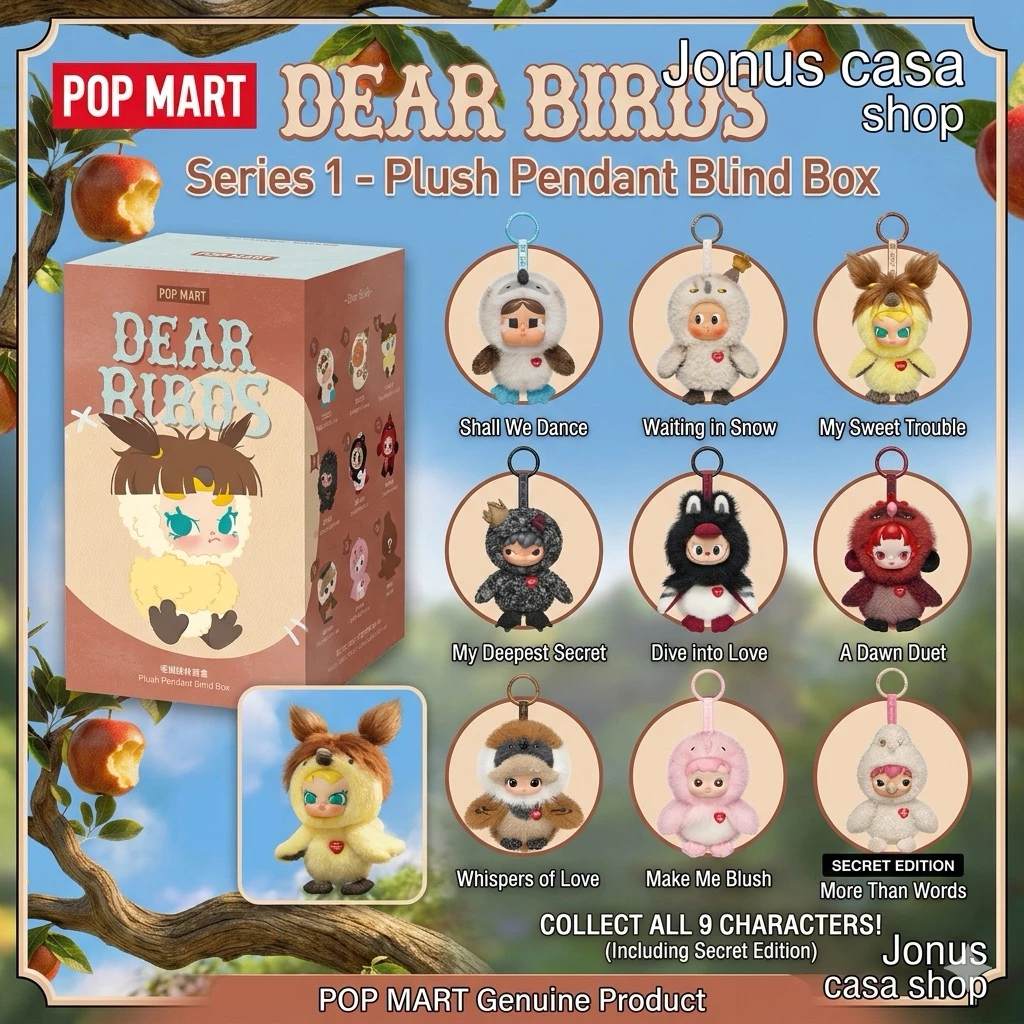 (ใช้Codeลดได้) พร้องส่ง🚛🔥พวงกุญแจคอลนก POPMART-DEAR BIRD