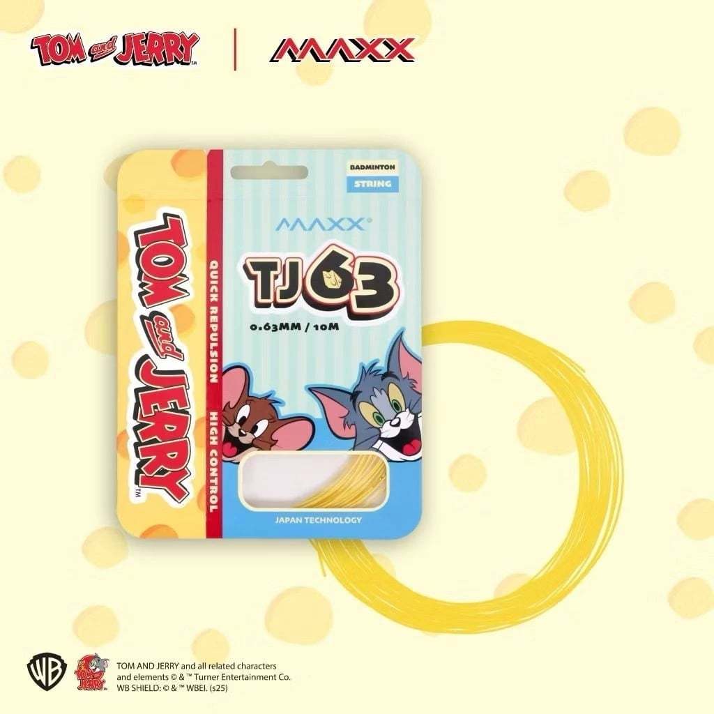 เอ็นแบดมินตัน MAXX TOM AND JERRY TJ63 (0.63มม.) สินค้าลิขสิทธิ์แท้ 100%