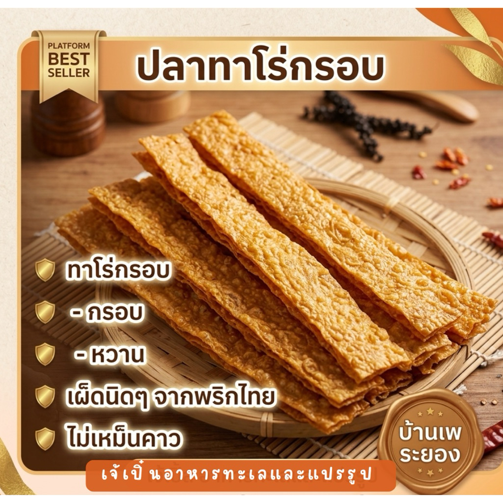 ปลาทาโร่กรอบ กรอบ อร่อย ปรุงรสแล้ว ค่ะ