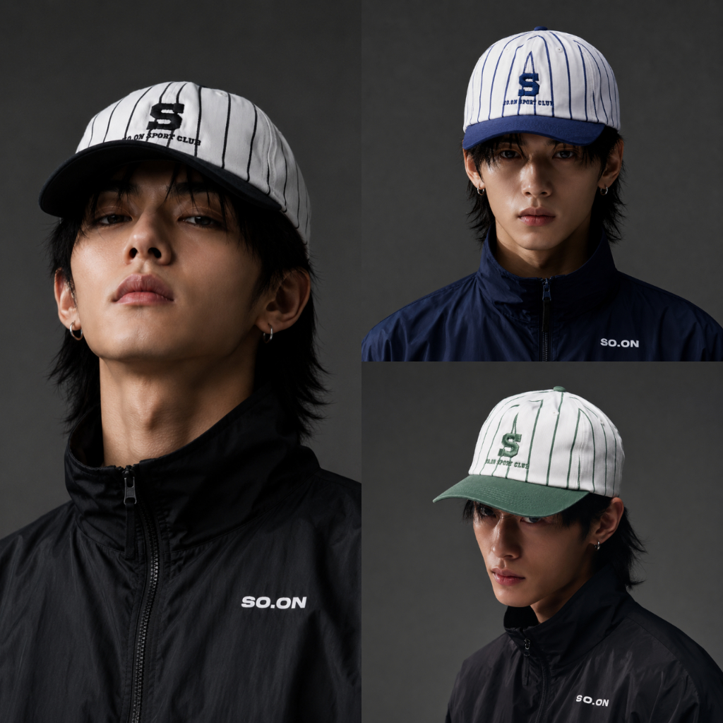 SO.ON : Sport Collection Stripe Cap หมวกแก็ปลายาทาง รุ่น Stripe Cap