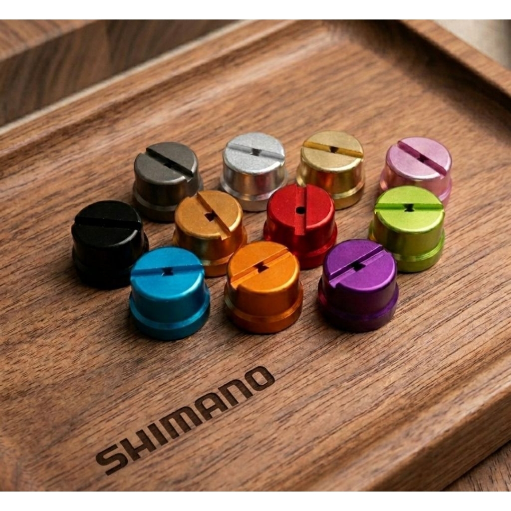 ครอบเขาควาย Shimano  วัสดุอลูมิเนียม  จบปัญหาฝาเดิมชอบแตก  รุ่นที่ใส่ได้ดูรายละเอียดด้านล่าง