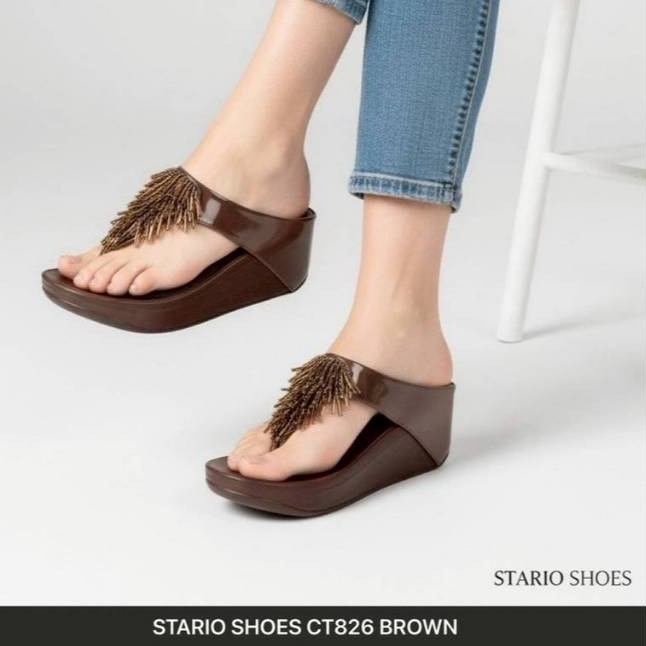 Stario รุ่น Jolyn สูง2.5นิ้ว หน้าคีบ เท้าอวบ+1❗️รองเท้าสุขภาพผู้หญิงพรีเมียม รุ่นใหม่ ใส่สบาย นุ่มหรู ดีไซน์แฟชั่น ดูดีท