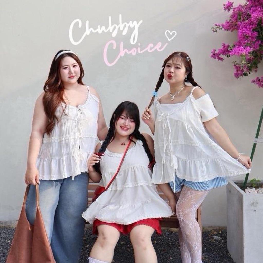 สายเดี่ยวสาวอวบ รุ่น ‘สายไหม’ ใส่ได้สองด้าน ผูกโบว์ได้ทั้งหน้าหลัง หน้าผ้า 50 นิ้ว เก็บเนื้อข้าง ใส่เที่ยวทะเล คาเฟ่