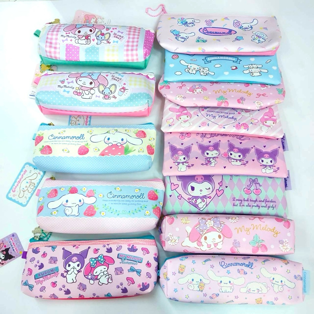 กระเป๋าดินสอ มายเมโลดี้ My Melody ซินนาม่อนโรล Cinnamoroll คุโรมิ Kuromi ลิขสิทธิ์แท้ จากซาริโอ้ Sario
