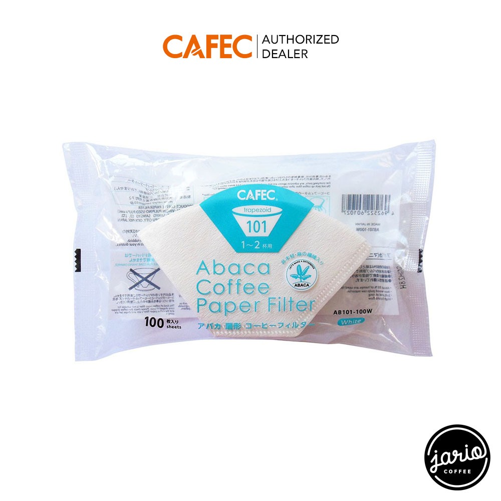 JARIO x CAFEC กระดาษกรองกาแฟ Abaca/Abaca+ ทรงคางหมู CAFEC Abaca/Abaca+ Coffee Paper Filter Trapezoid
